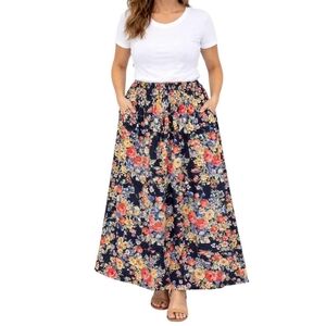 (1980’s) April Cornell (Cornell Trading Floral Skirt